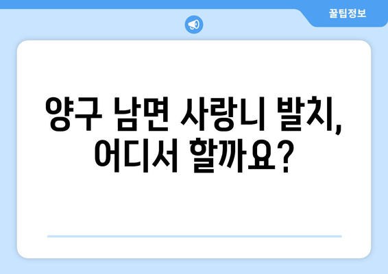 강원도 양구군 남면 사랑니 발치 치과 가격 비용 잘하는 곳 추천 BEST 10 비교 가이드