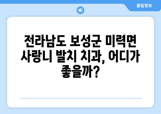전라남도 보성군 미력면 사랑니 발치 치과 가격 비용 잘하는 곳 추천 BEST 10 비교 가이드
