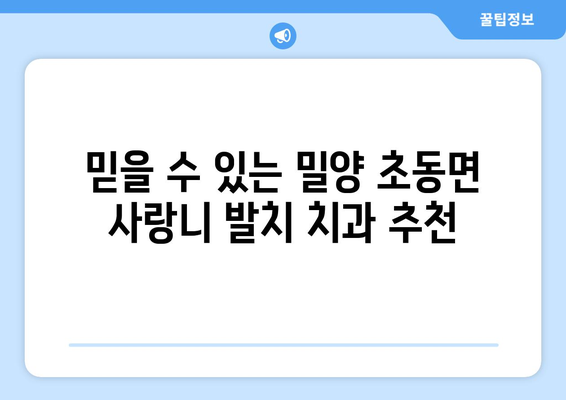 경상남도 밀양시 초동면 사랑니 발치 치과 가격 비용 잘하는 곳 추천 BEST 10 비교 가이드