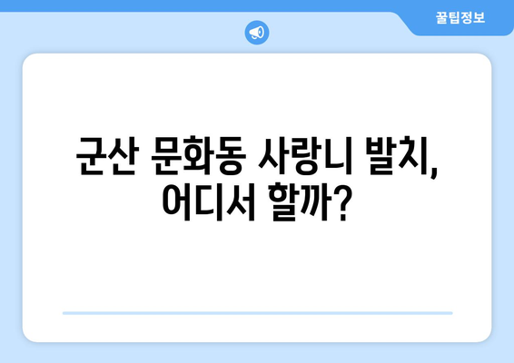 전라북도 군산시 문화동 사랑니 발치 치과 가격 비용 잘하는 곳 추천 BEST 10 비교 가이드