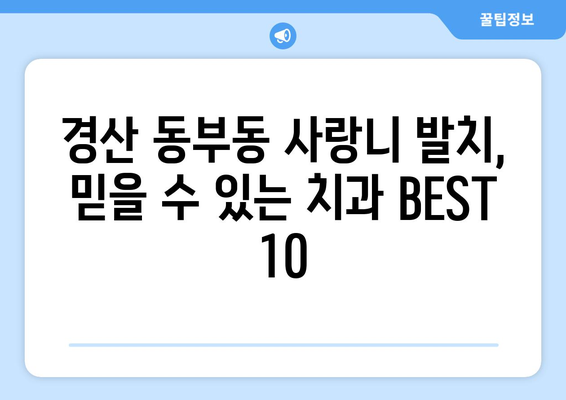 경상북도 경산시 동부동 사랑니 발치 치과 가격 비용 잘하는 곳 추천 BEST 10 비교 가이드