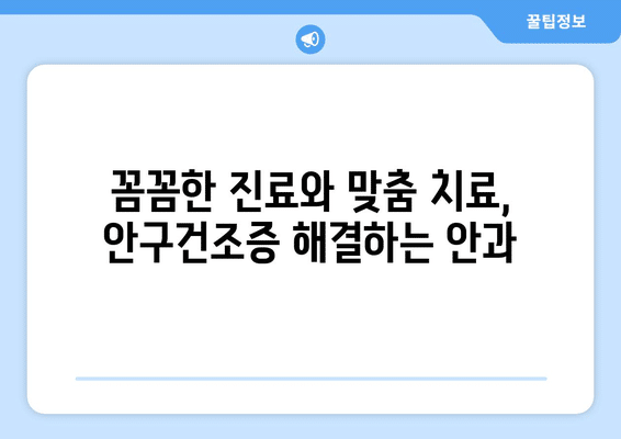 전라남도 함평군 해보면 안구건조증 안과 추천 잘하는 곳 총정리