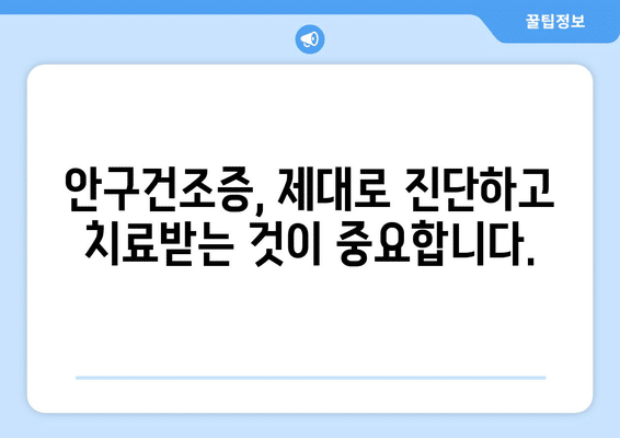 전라북도 순창군 동계면 안구건조증 안과 추천 잘하는 곳 총정리