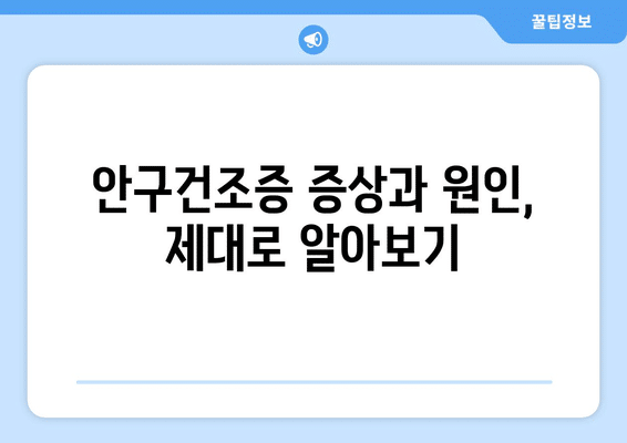 충청북도 충주시 지현동 안구건조증 안과 추천 잘하는 곳 총정리