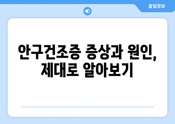 전라남도 담양군 대덕면 안구건조증 안과 추천 잘하는 곳 총정리