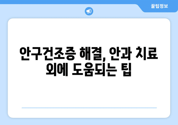 대전시 대덕구 비래동 안구건조증 안과 추천 잘하는 곳 총정리